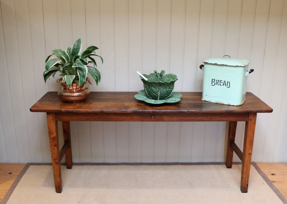 French Solid Oak Serving Table  View V
