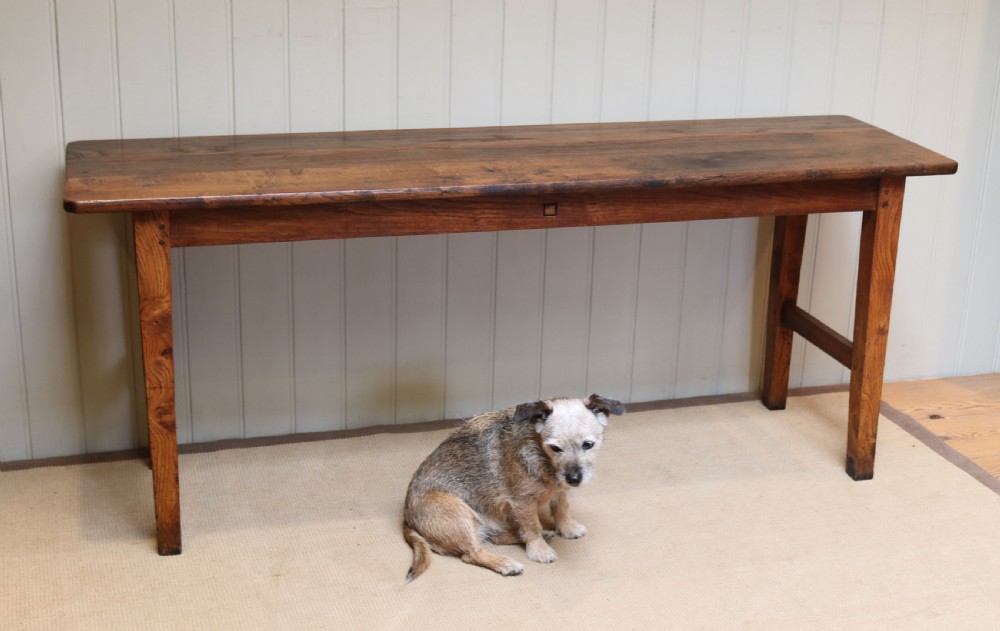 French Solid Oak Serving Table  View VI