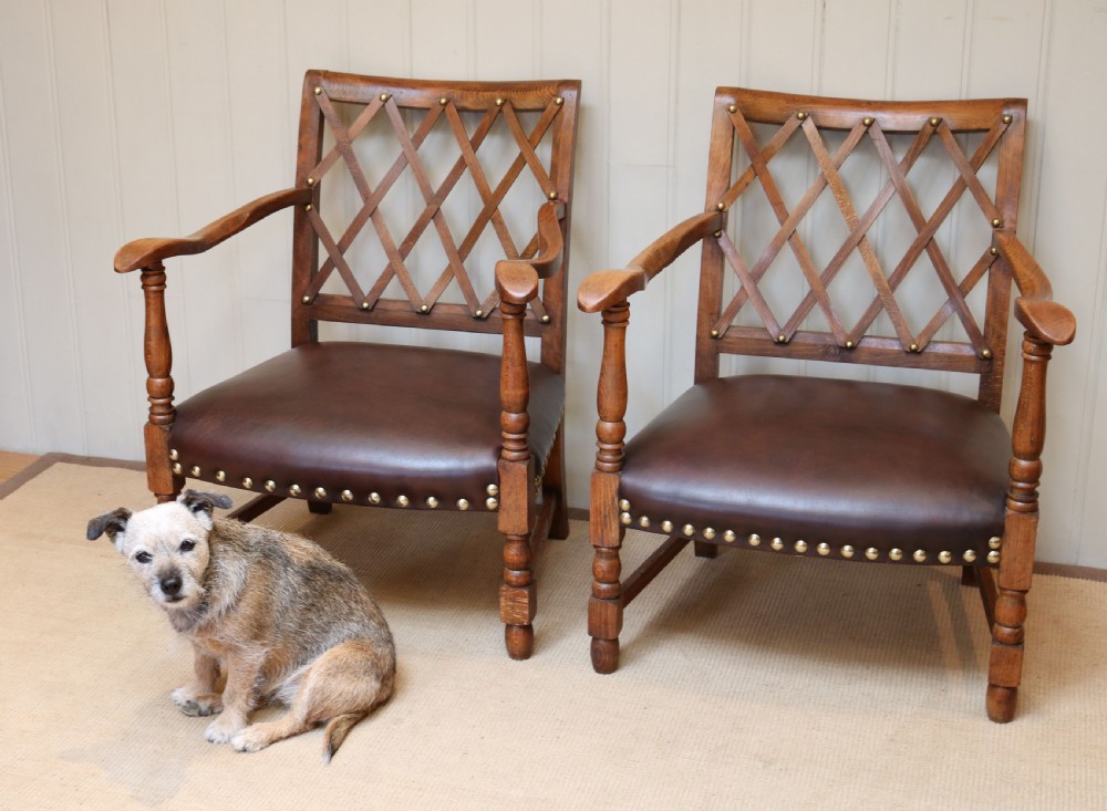 Pair Of French Beech Show-Wood Armchairs View II