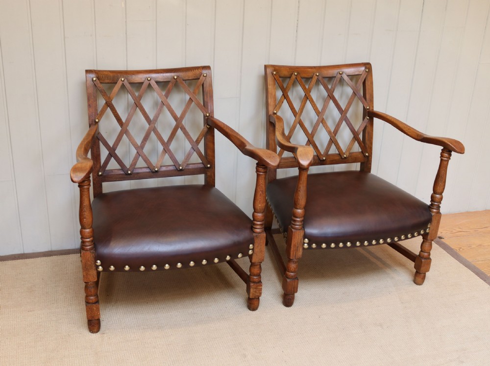 Pair Of French Beech Show-Wood Armchairs View III