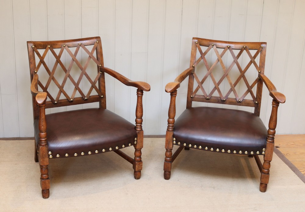 Pair Of French Beech Show-Wood Armchairs View IV