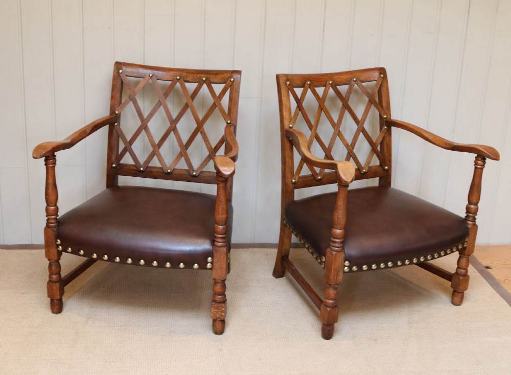 Pair Of French Beech Show-Wood Armchairs View V