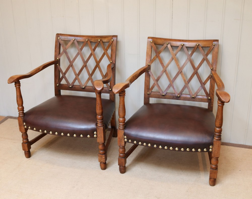 Pair Of French Beech Show-Wood Armchairs View VIII