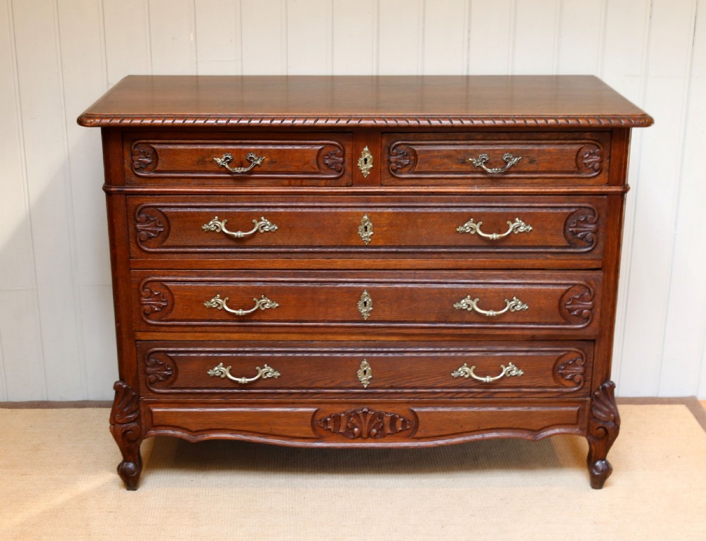 French Oak Chest Of Drawers