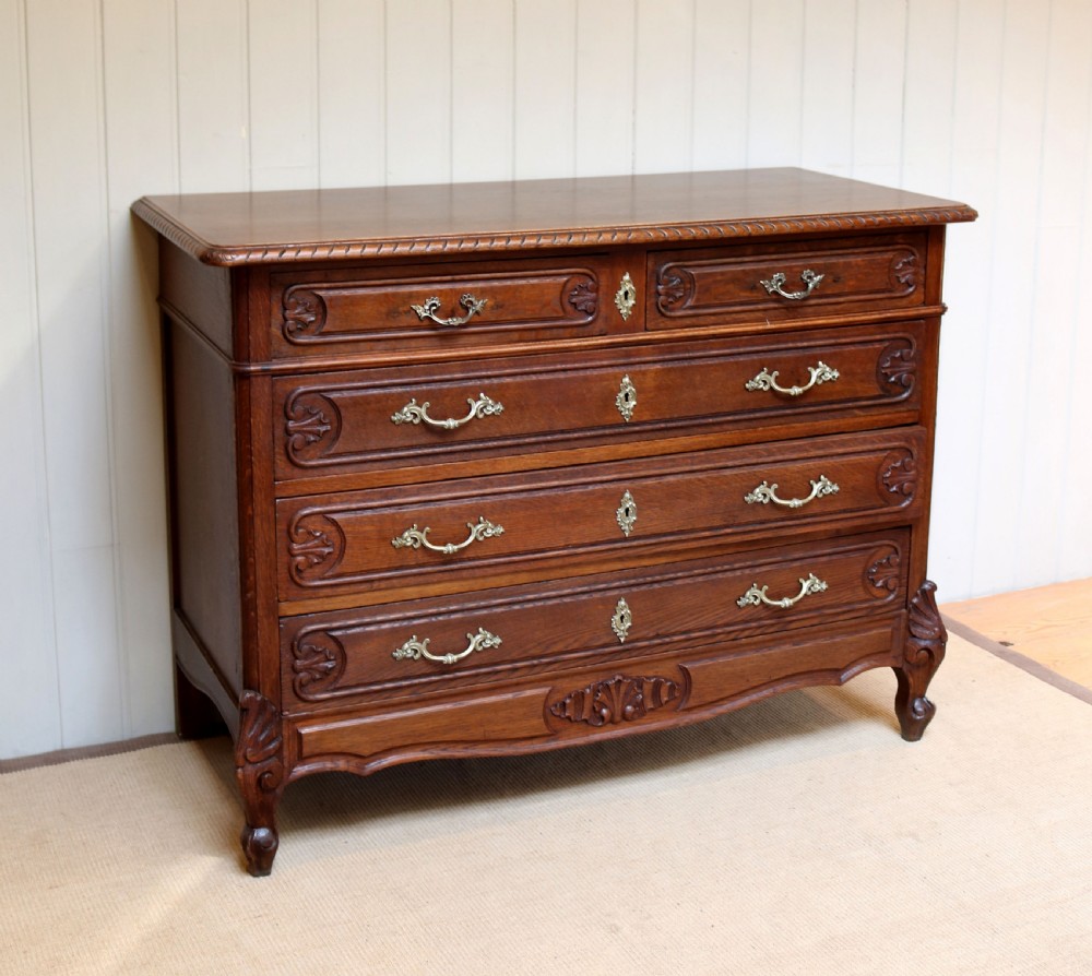 French Oak Chest Of Drawers View II