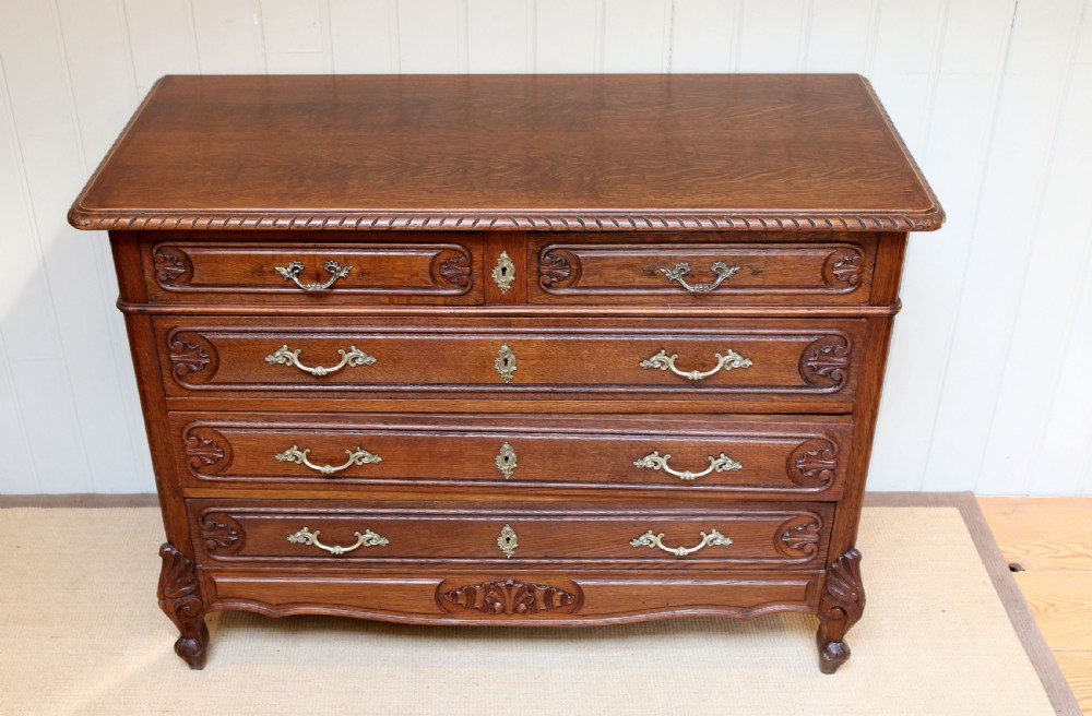 French Oak Chest Of Drawers View III