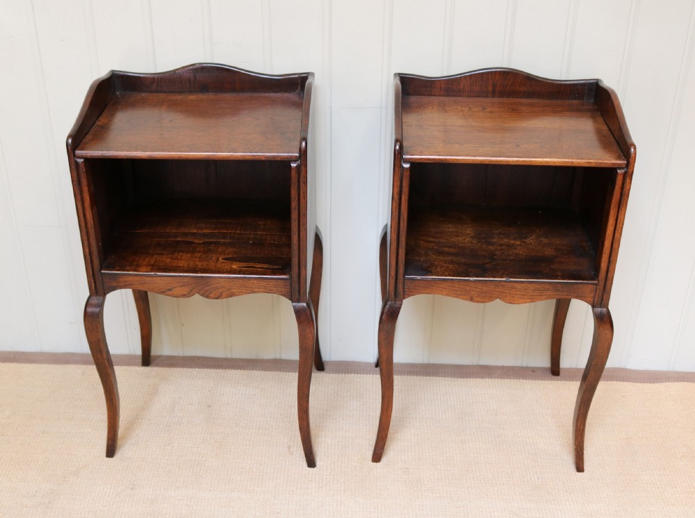 Pair Of French Oak Bedside Cabinets View IV