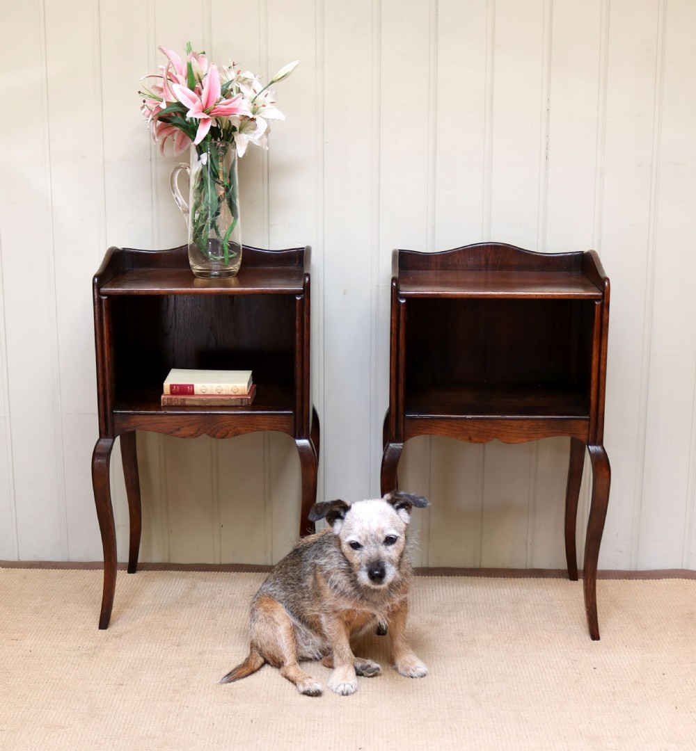 Pair Of French Oak Bedside Cabinets View VI