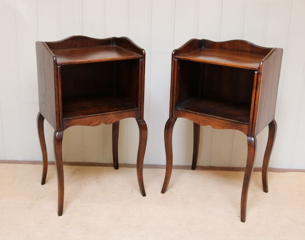 Pair Of French Oak Bedside Cabinets View VII