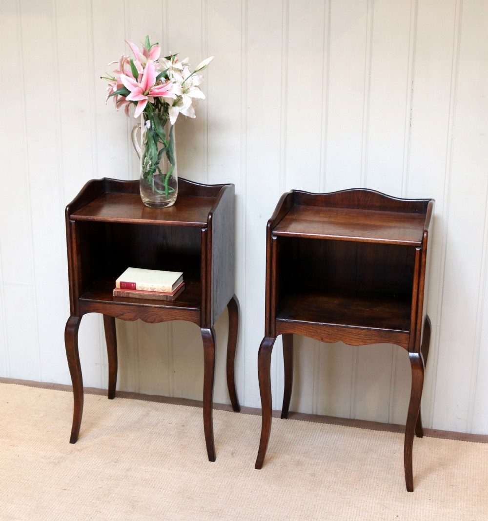 Pair Of French Oak Bedside Cabinets View VIII