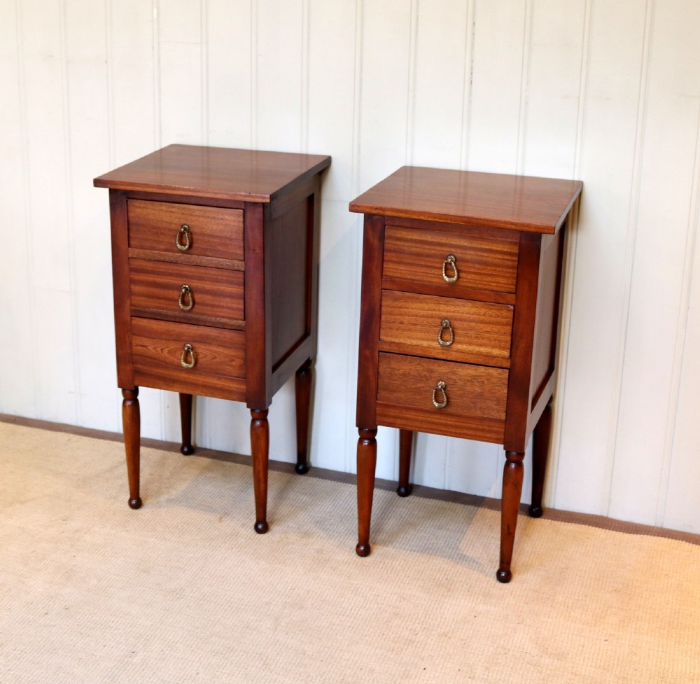 Pair Of Mahogany Bedside Cabinets View III