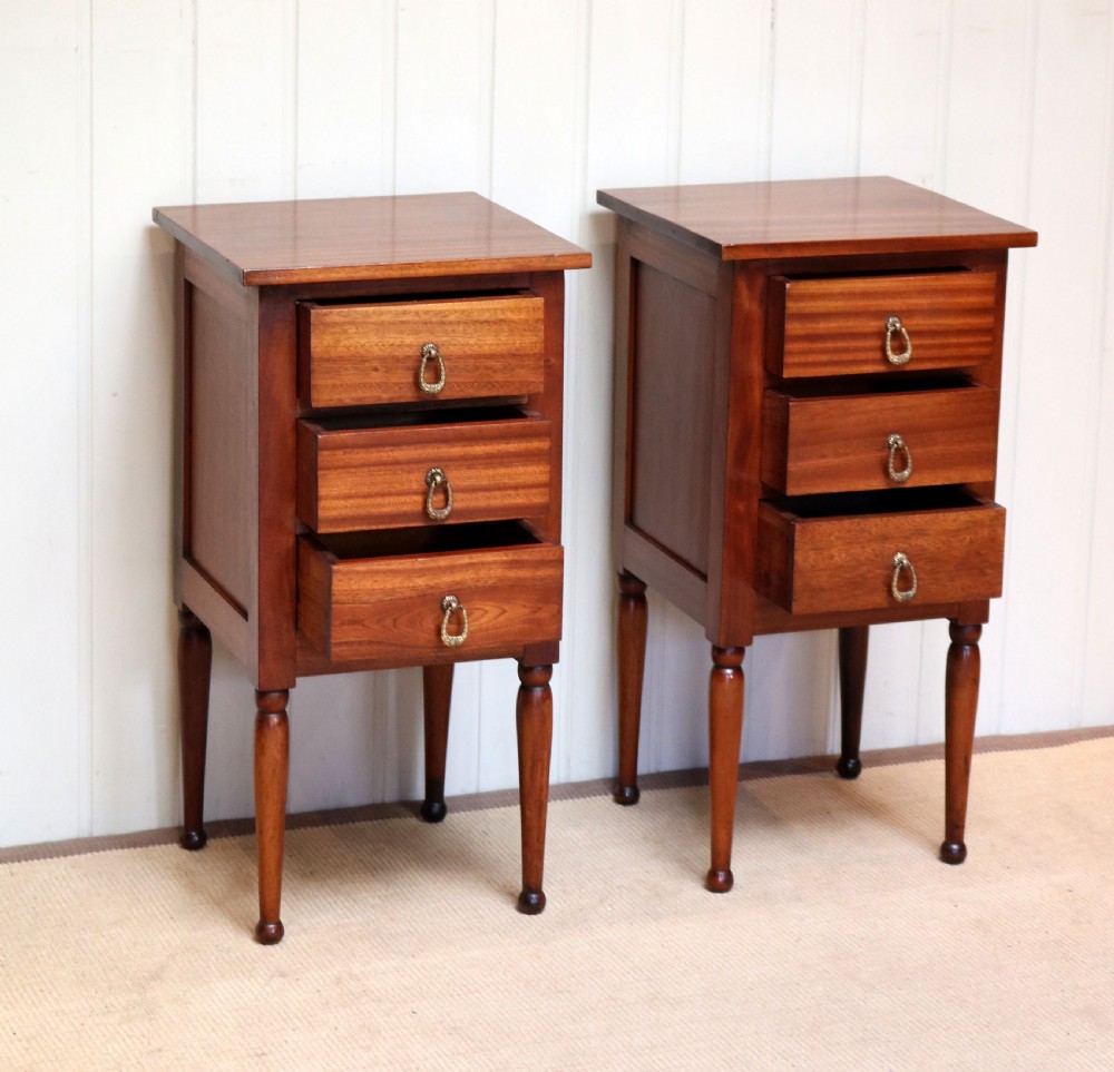 Pair Of Mahogany Bedside Cabinets View V