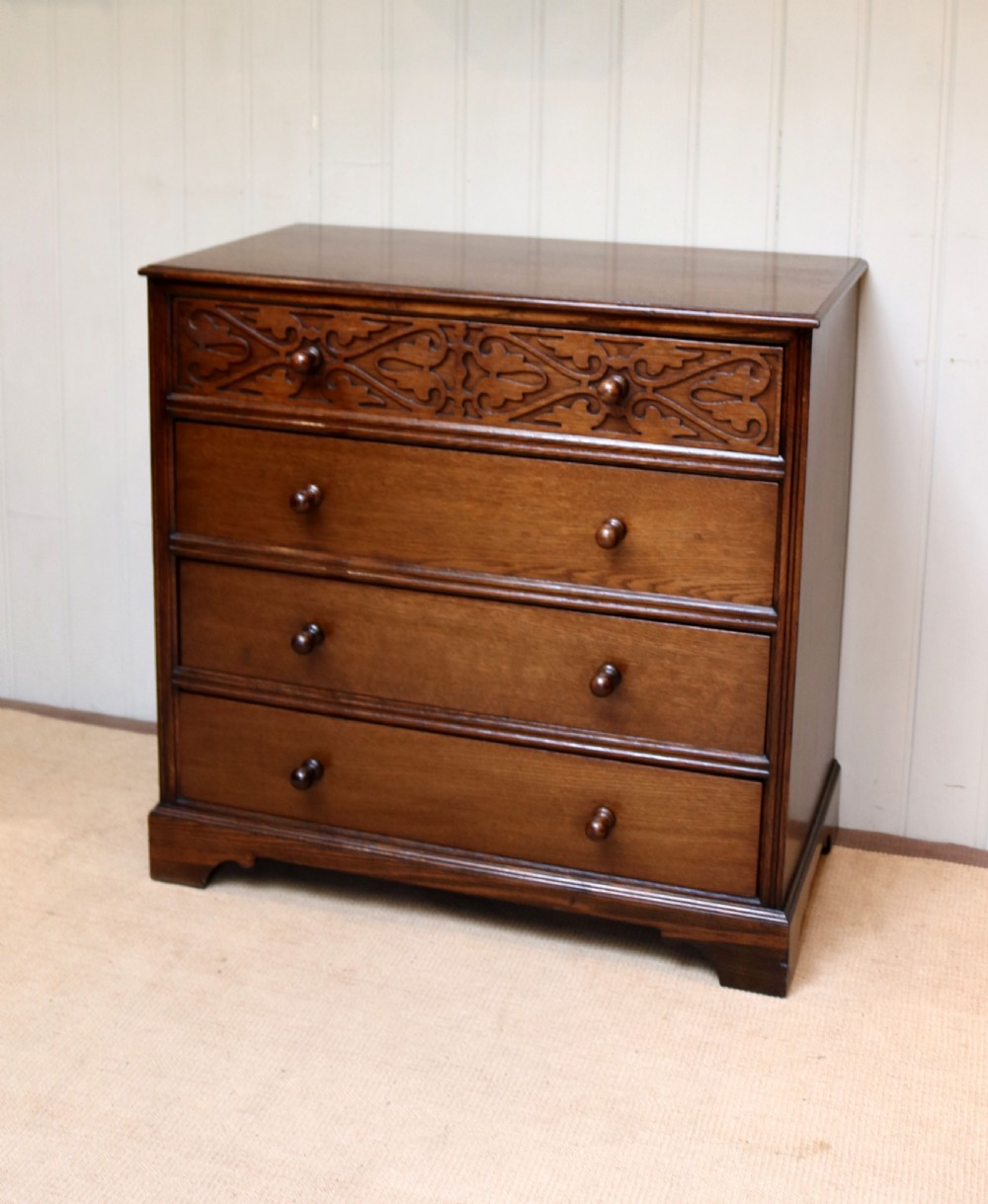 Solid Oak Chest Of Drawers  View III