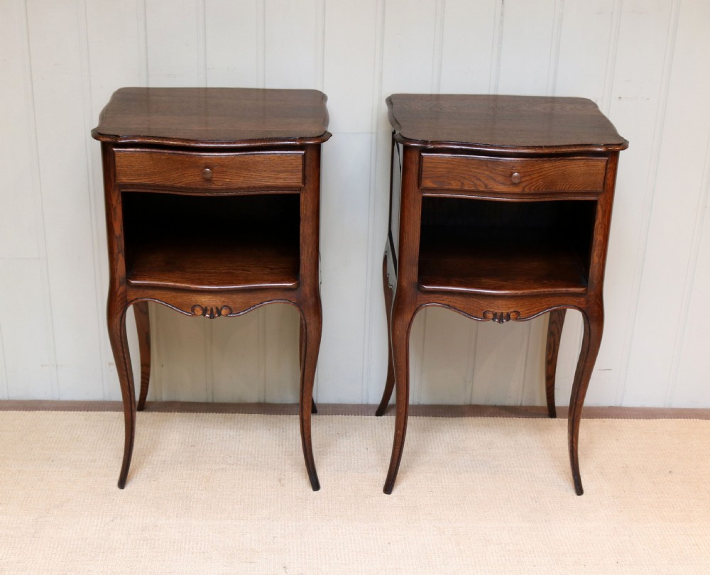 Pair Of Oak Bedside Cabinets