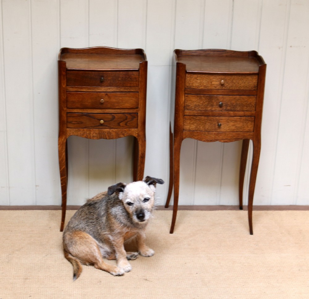 Pair Of Oak Bedside Cabinets View IV