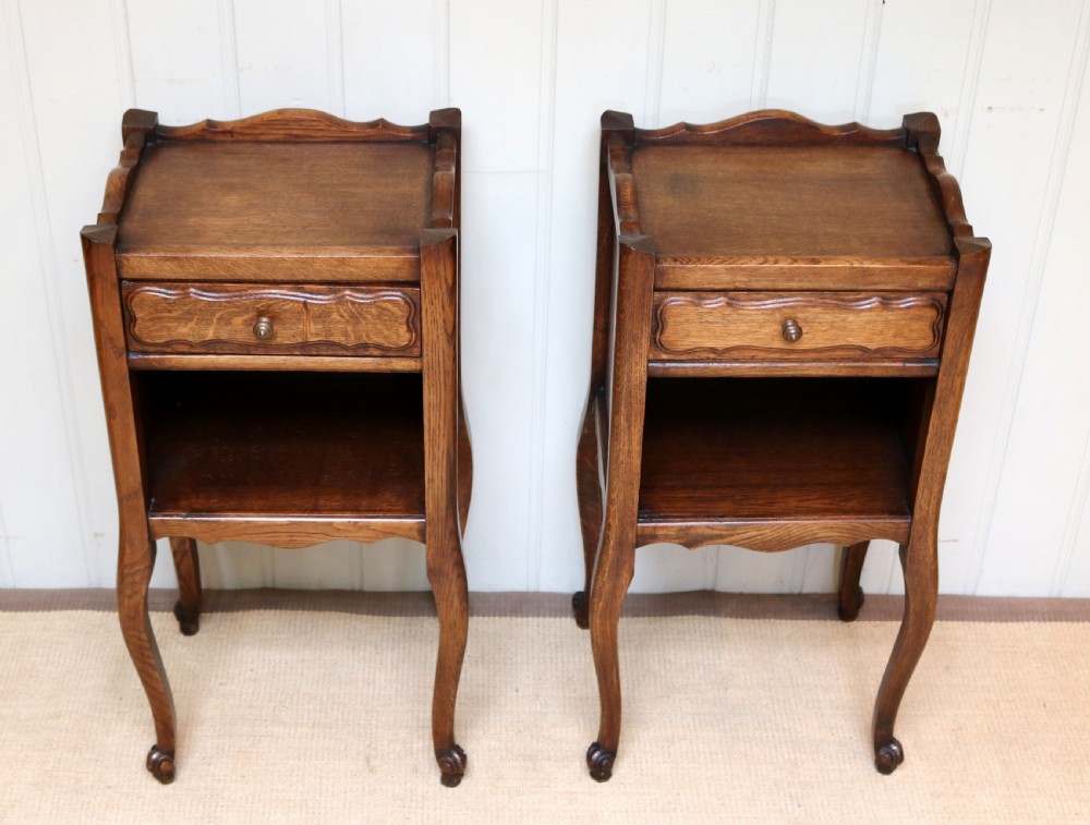 Pair Of Oak Bedside Cabinets  View II