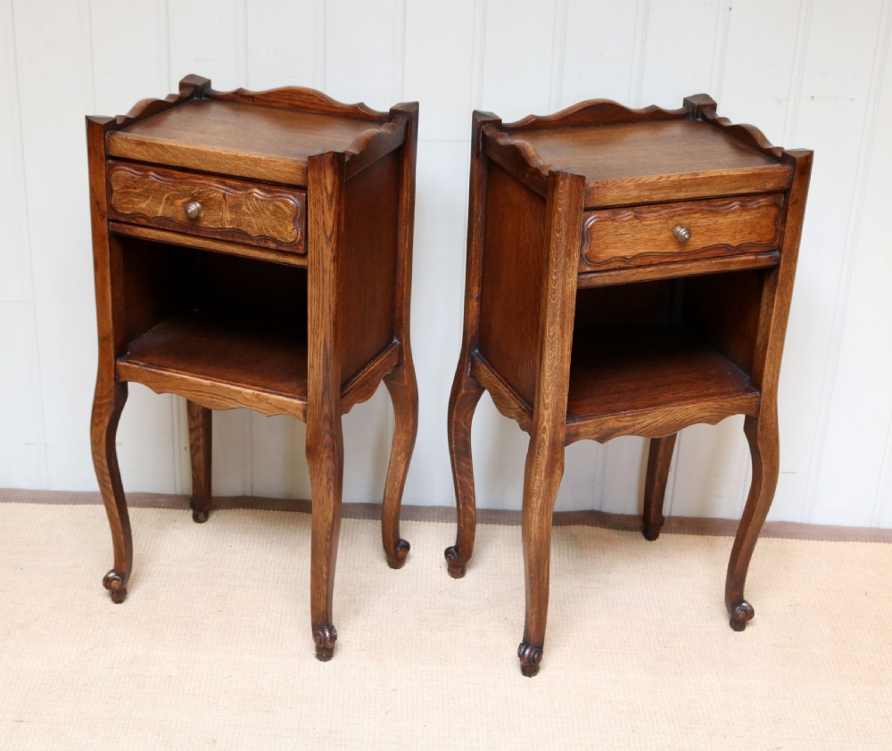 Pair Of Oak Bedside Cabinets  View IV
