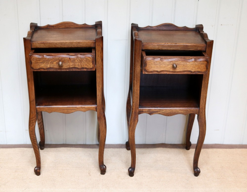 Pair Of Oak Bedside Cabinets  View VIII