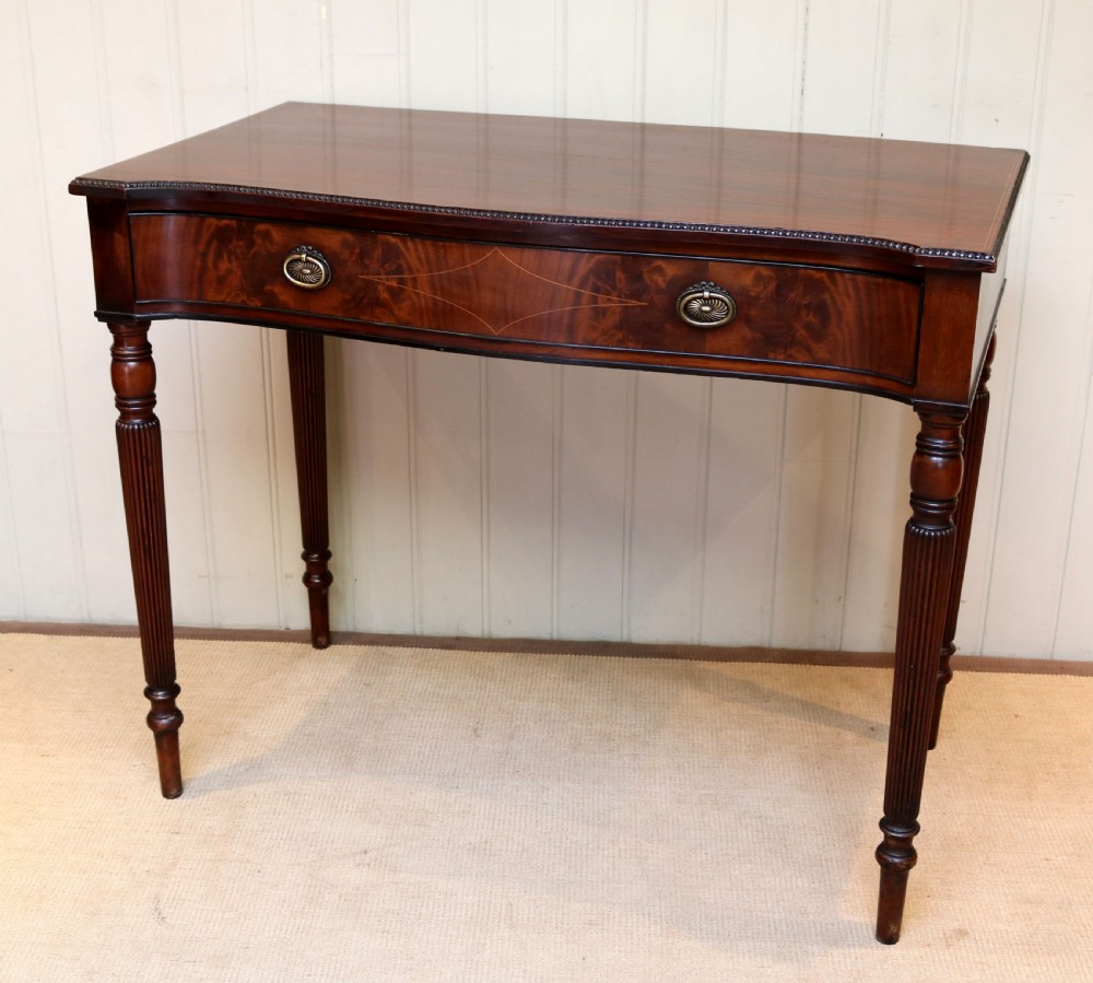 Mahogany Serpentine Front Table  View III