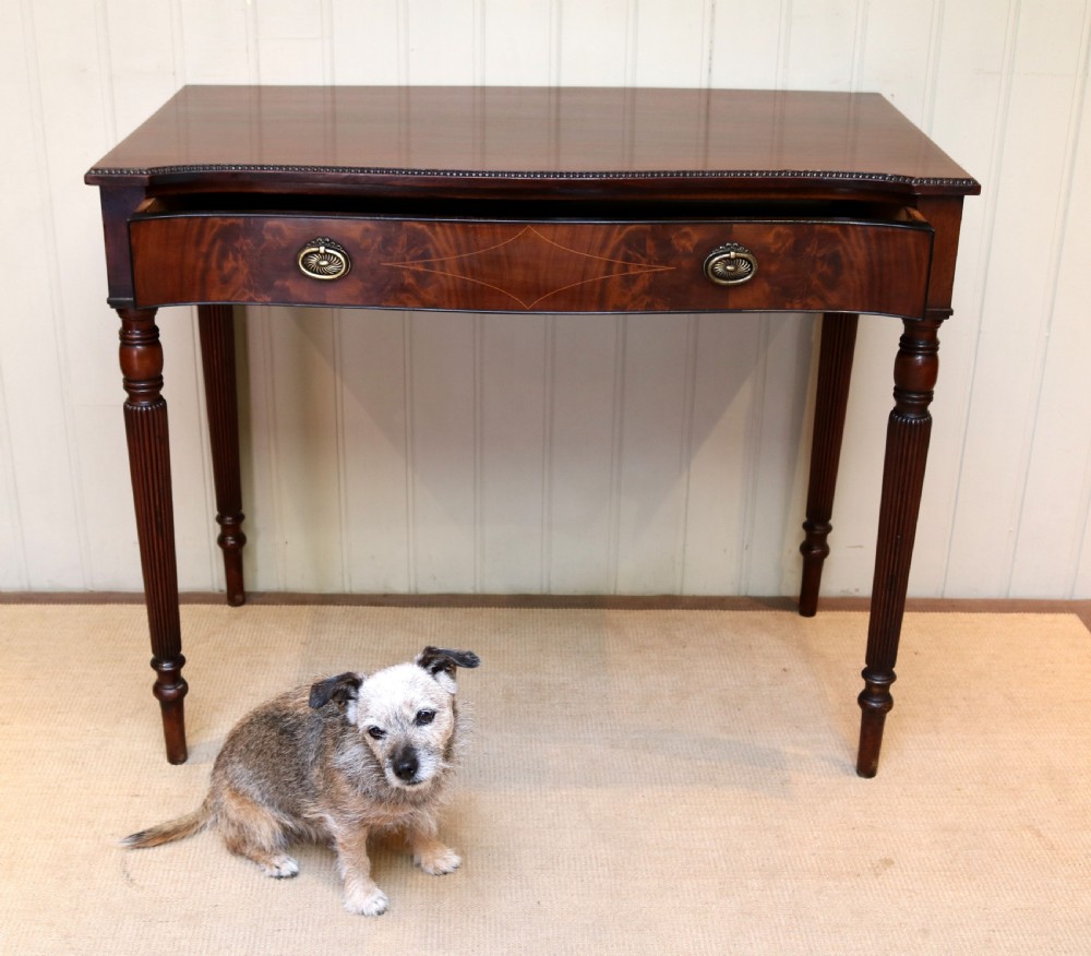 Mahogany Serpentine Front Table  View IV