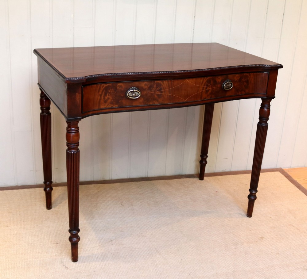 Mahogany Serpentine Front Table  View VII