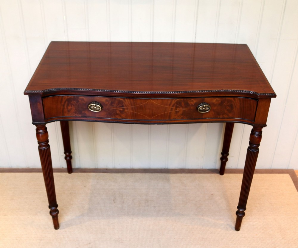 Mahogany Serpentine Front Table  View VIII