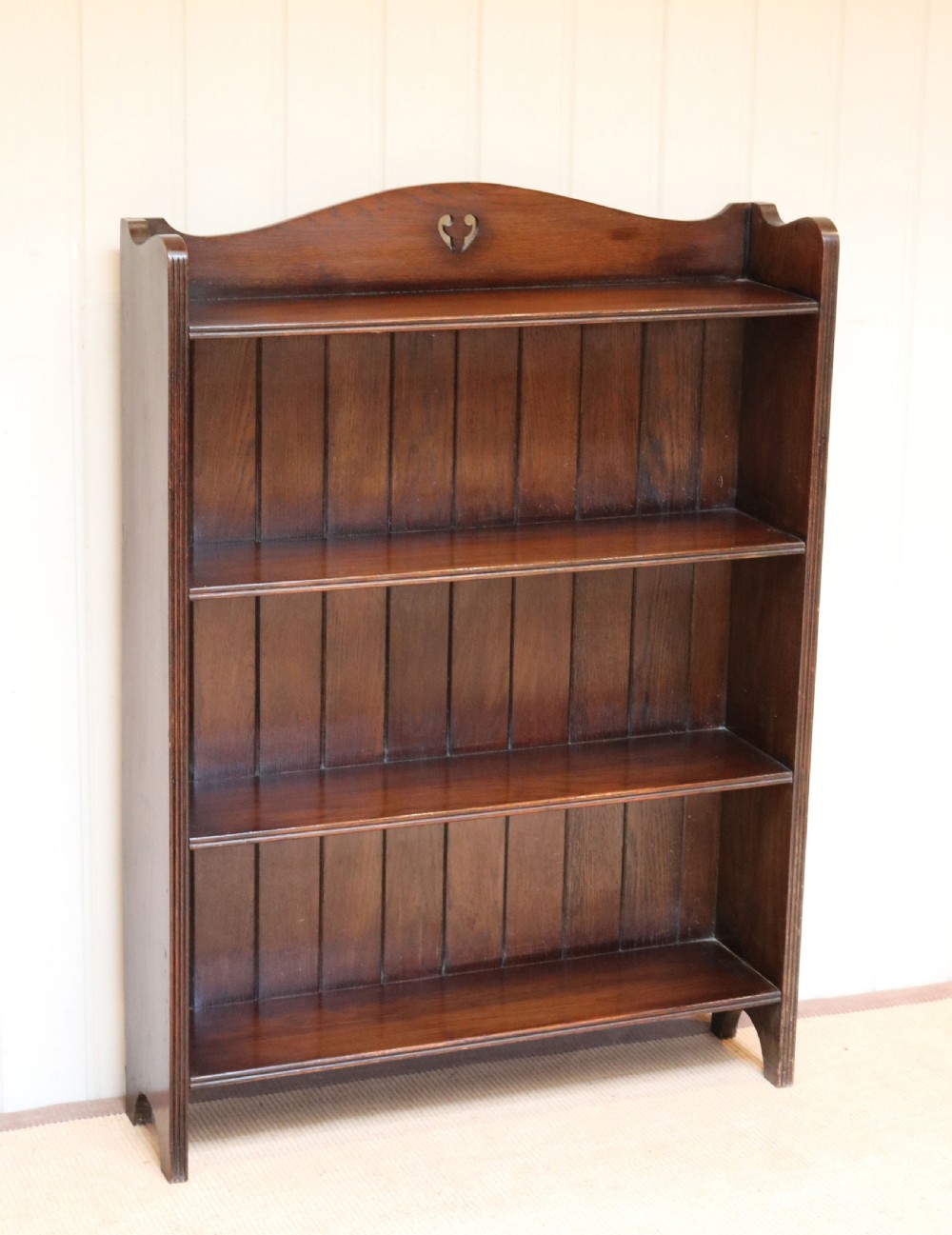 Oak Open Bookcase  View II