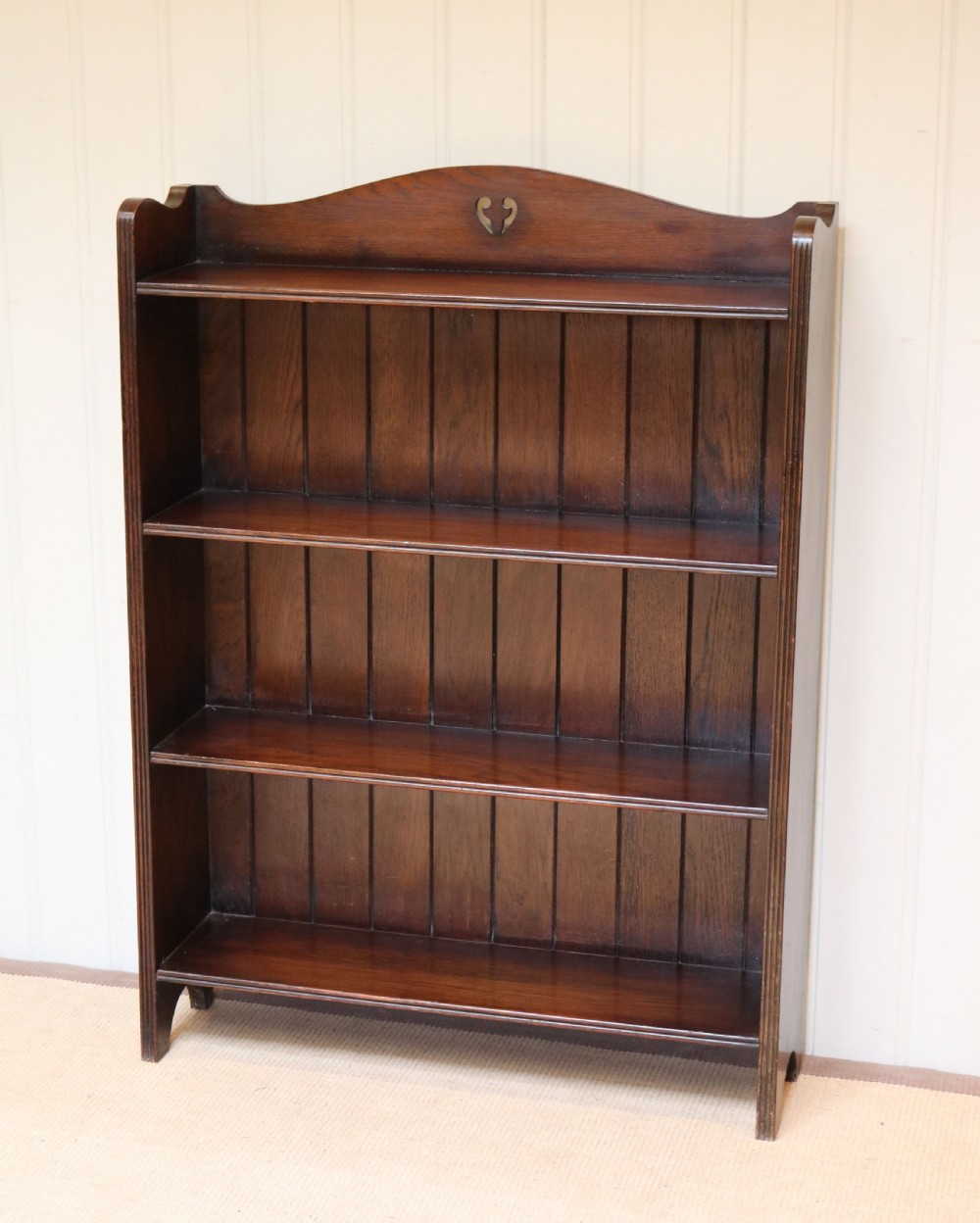 Oak Open Bookcase  View IV