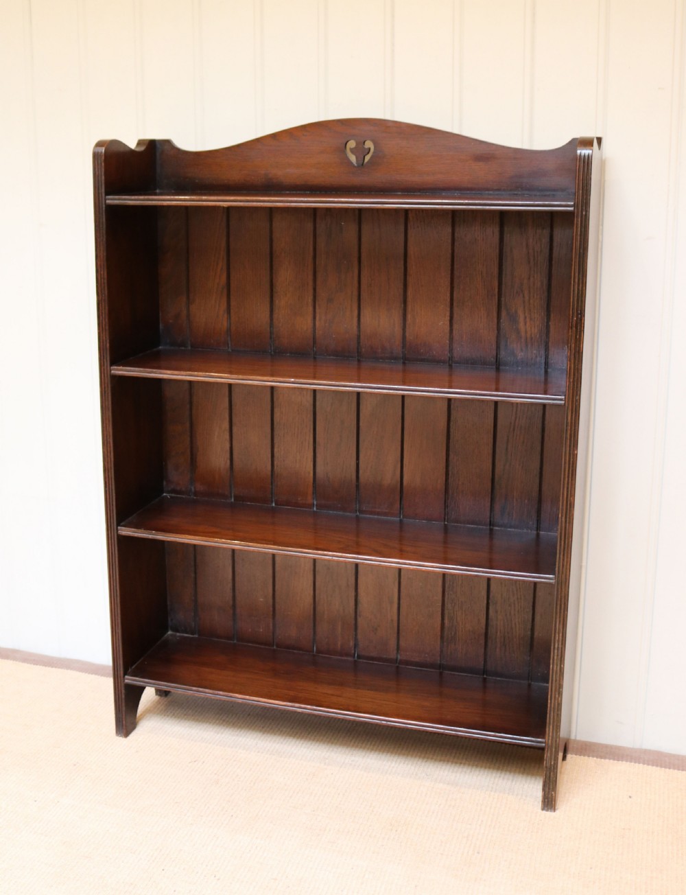 Oak Open Bookcase  View VIII