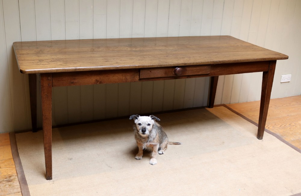 French Oak Farmhouse Table View V