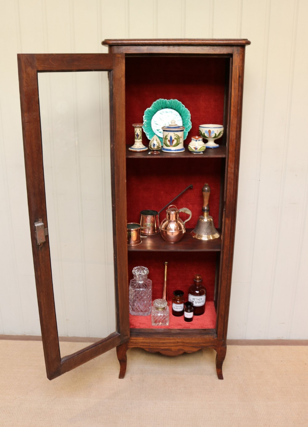 French Oak Display Cabinet  View III