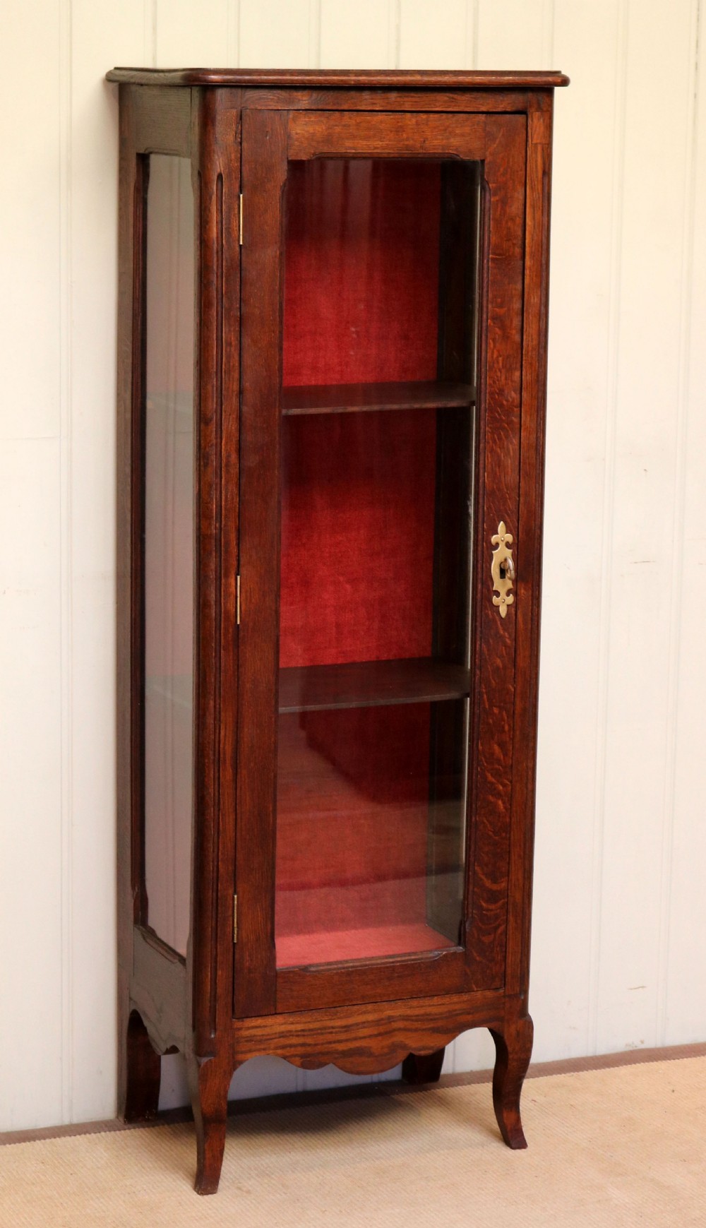 French Oak Display Cabinet  View IV