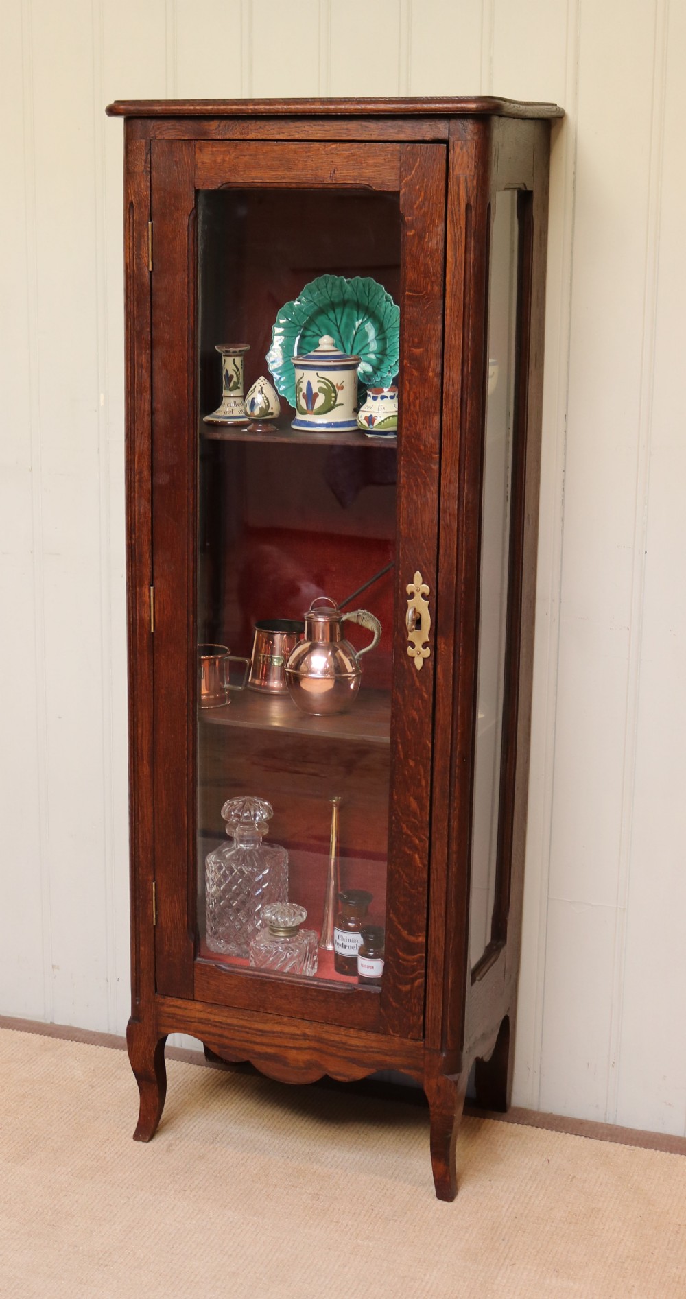 French Oak Display Cabinet  View V