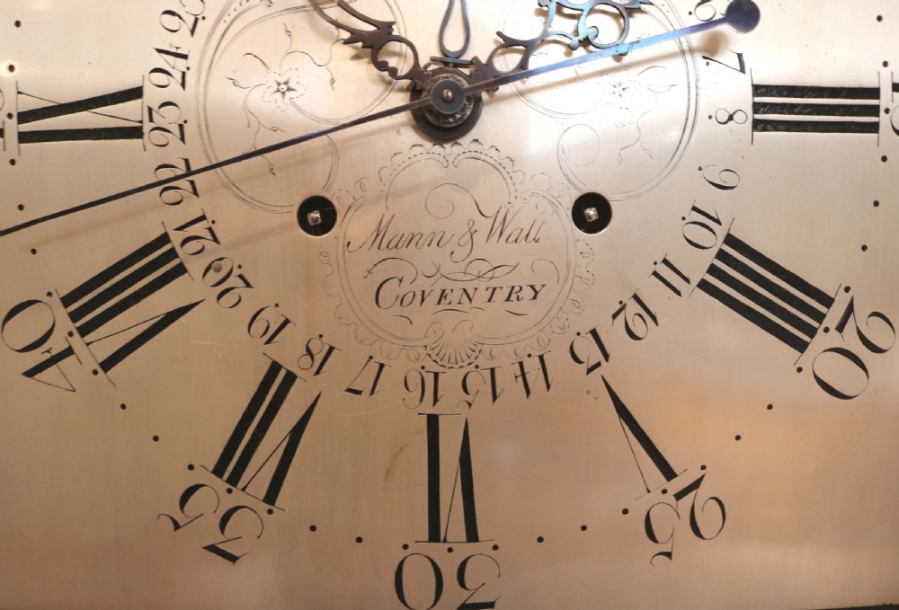 Mahogany and Inlay Centre Seconds Longcase Clock (England, c. 1790 to c. 1800) View X