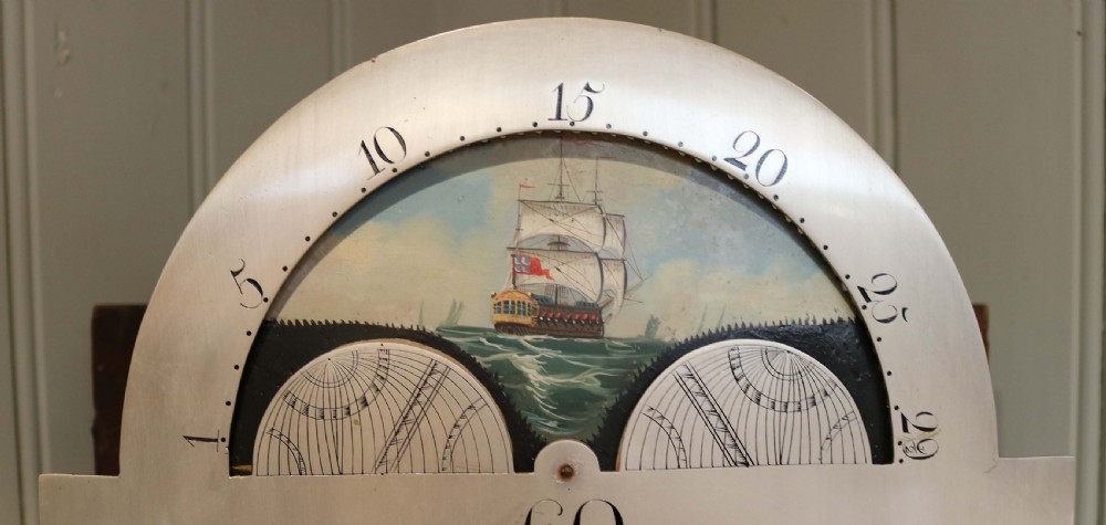 Mahogany and Inlay Centre Seconds Longcase Clock (England, c. 1790 to c. 1800) View XI