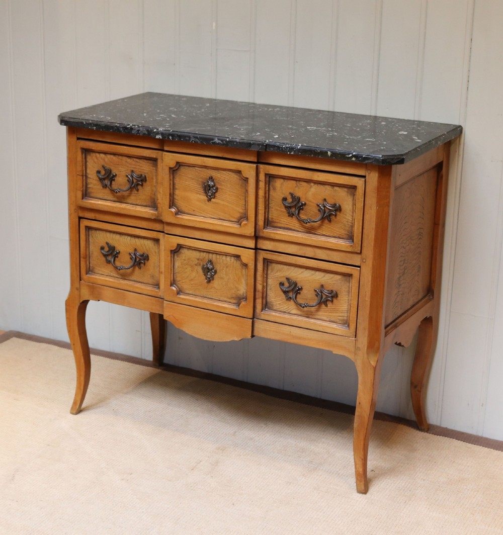 French Chestnut Marble Top Chest Of Drawer  View III