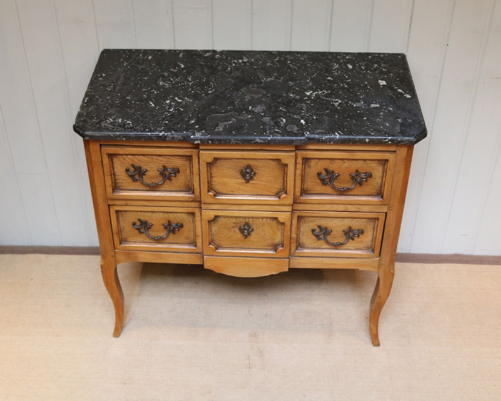 French Chestnut Marble Top Chest Of Drawer  View IV