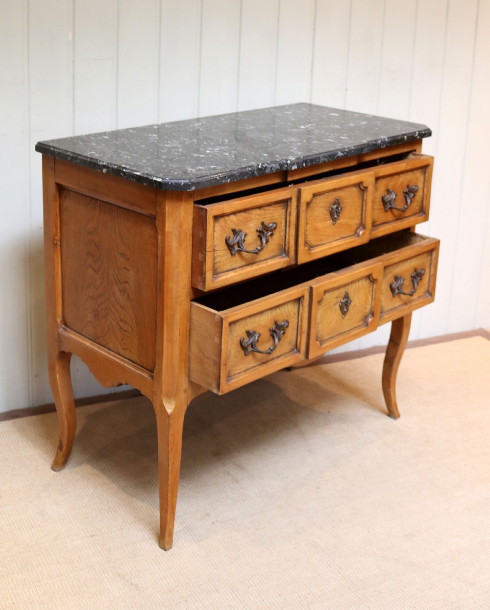French Chestnut Marble Top Chest Of Drawer  View VI