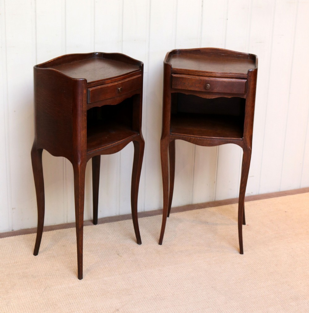 Pair Of French Oak Bedside Cabinets  View VI