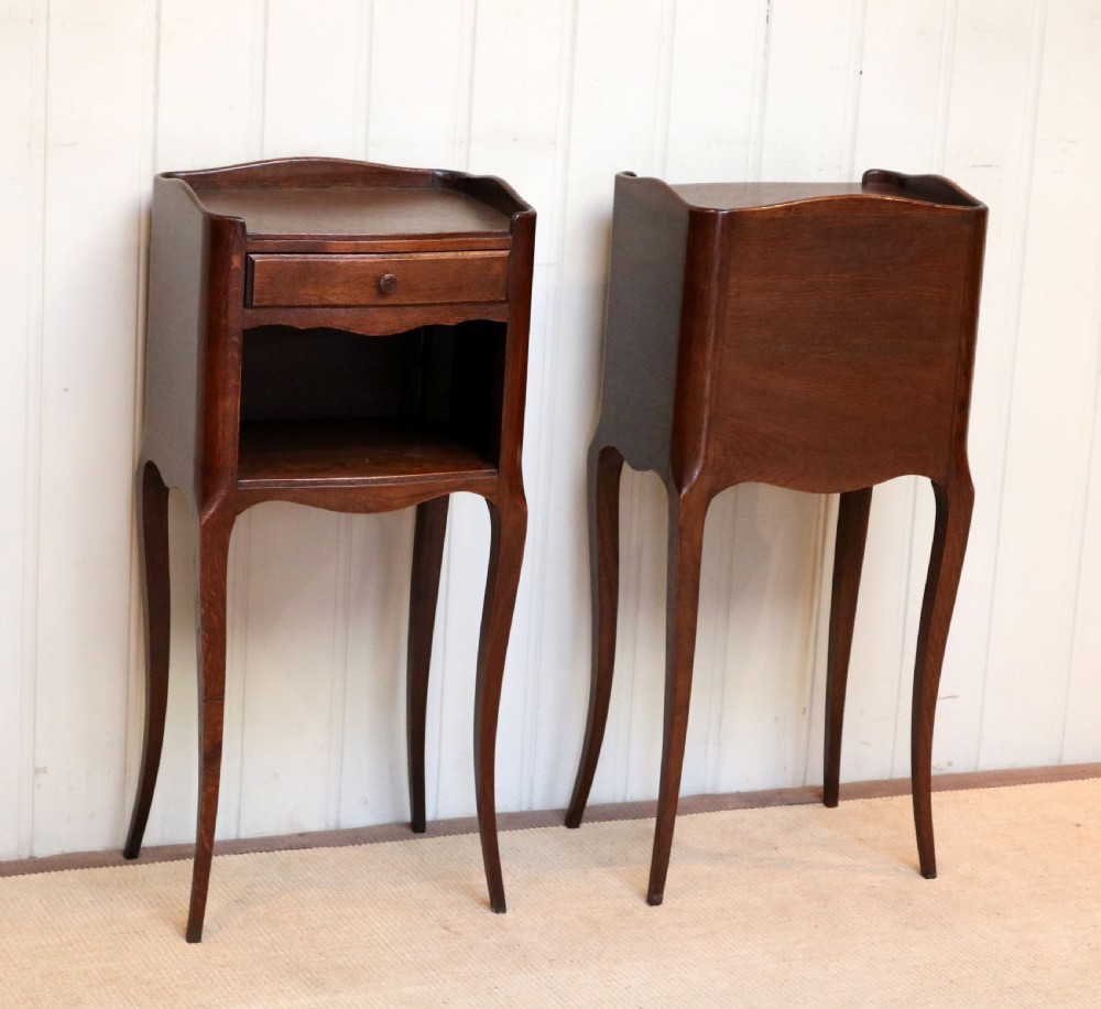 Pair Of French Oak Bedside Cabinets  View VII