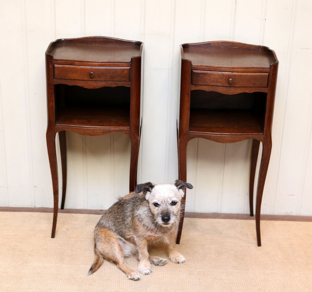 Pair Of French Oak Bedside Cabinets  View VIII