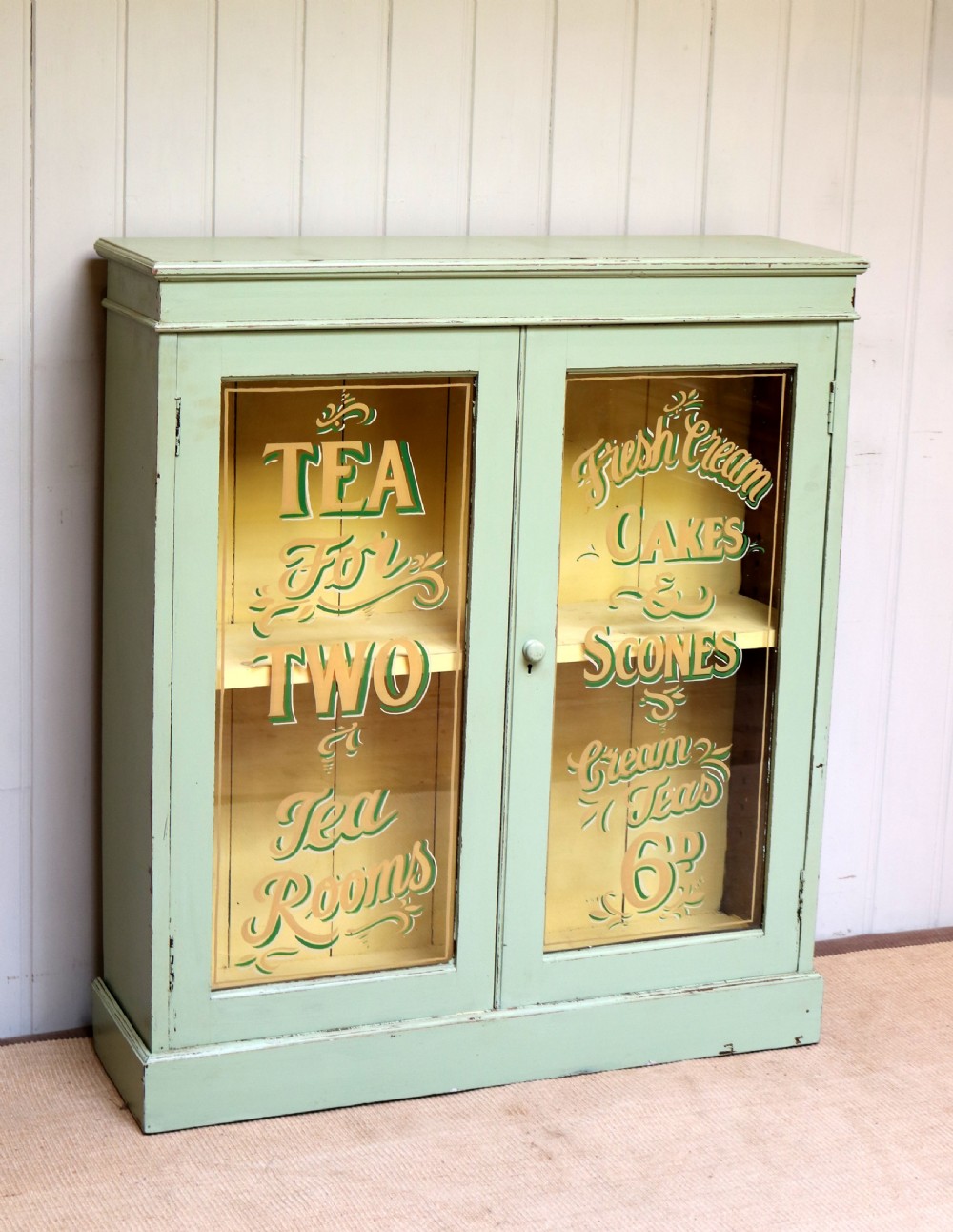 Painted Sign Written Bookcase