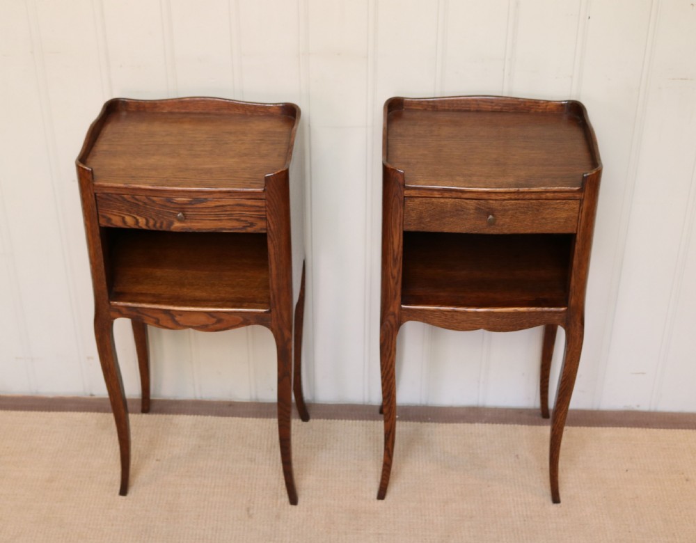 Pair Of French Oak Bedside Cabinets View IV