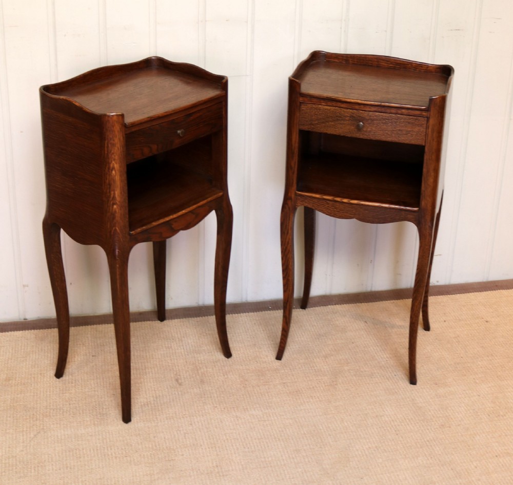 Pair Of French Oak Bedside Cabinets View VI