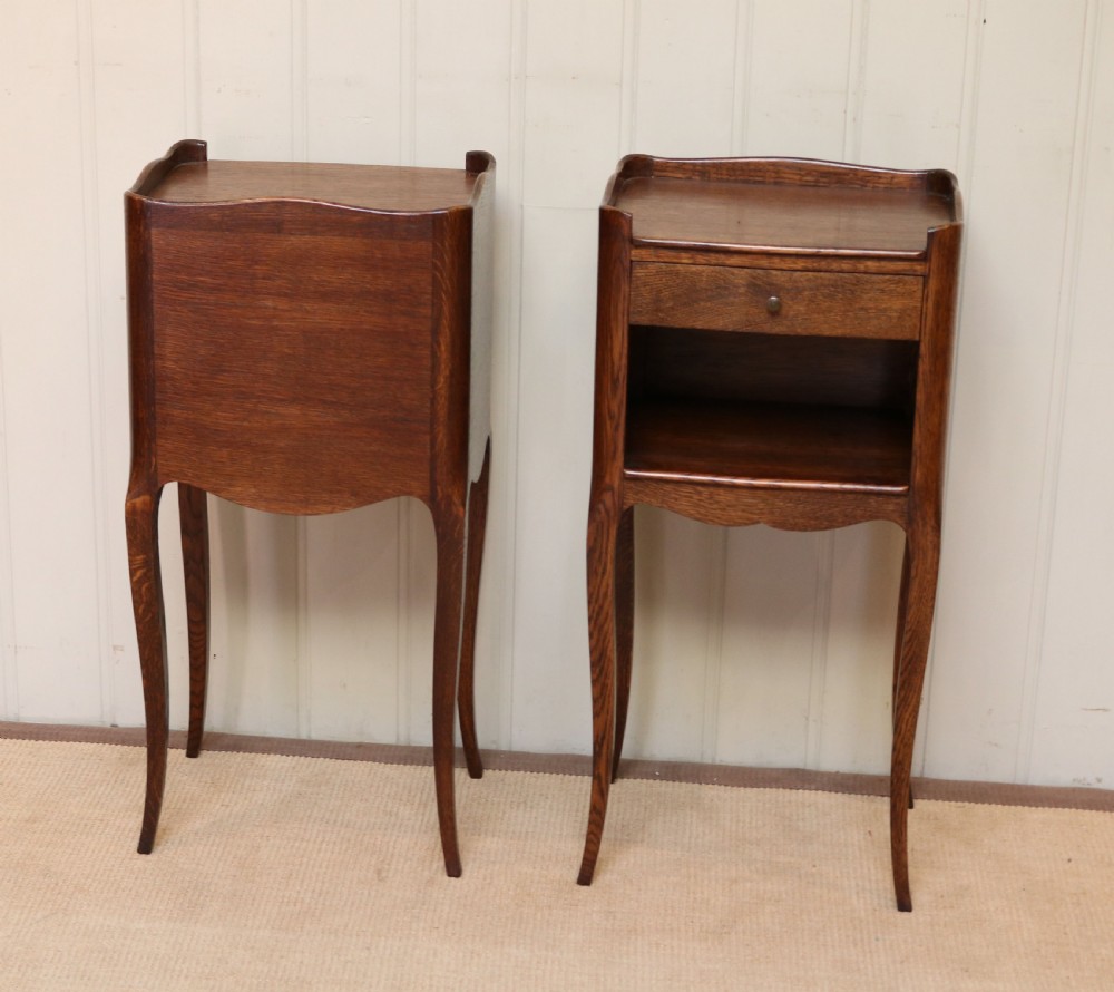 Pair Of French Oak Bedside Cabinets View VII
