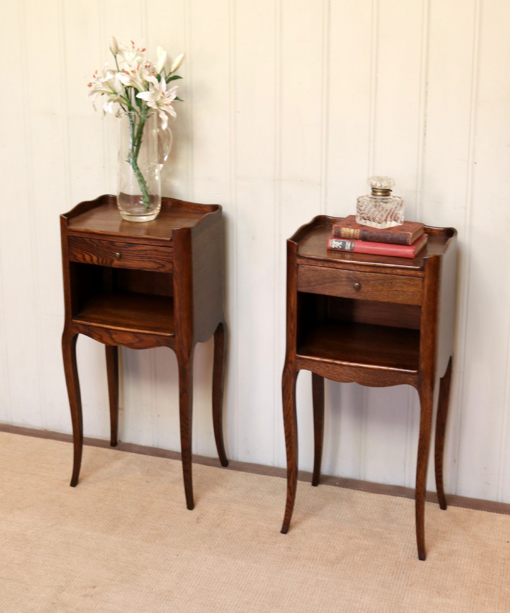 Pair Of French Oak Bedside Cabinets View VIII