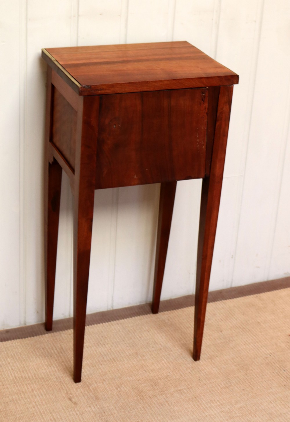 French Walnut Empire Style Bedside Cabinet  View V