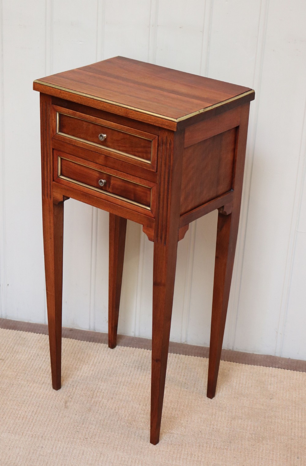 French Walnut Empire Style Bedside Cabinet  View VII