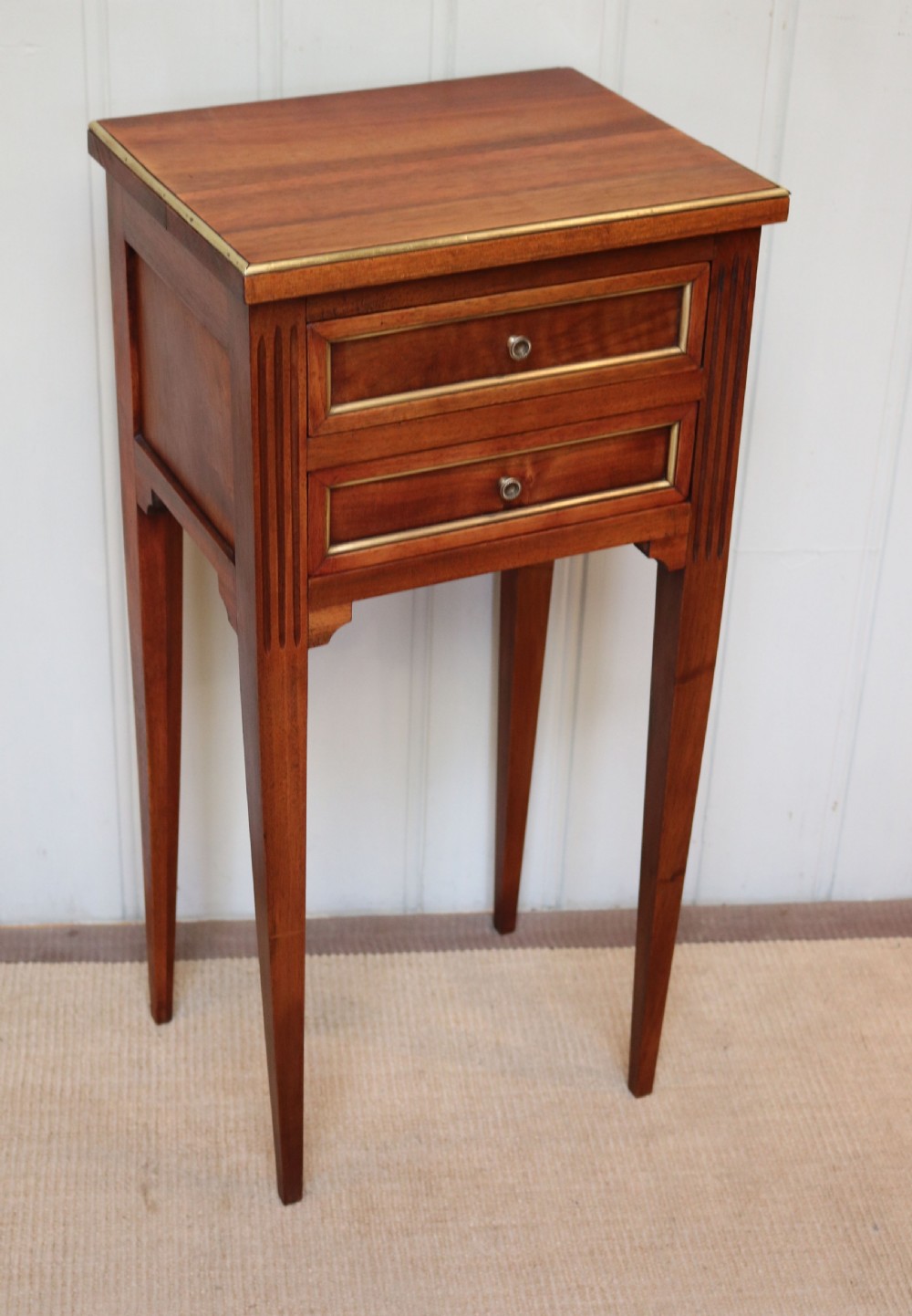 French Walnut Empire Style Bedside Cabinet  View VIII