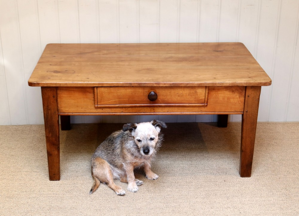 French Low Cherry Wood Table  View IV